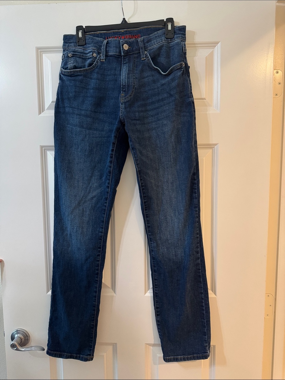 Lucky Brand Men's Straight Jeans in Dark Blue Wash